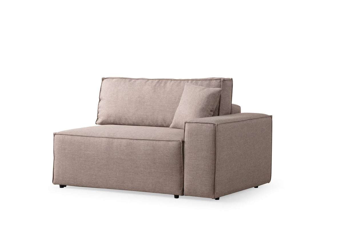 Ecksofa mit Schlaffunktion Links Pirlo Brown