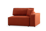 Ecksofa mit Schlaffunktion Links Pirlo Orange