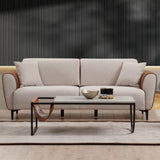 3-Sitzer-Schlafsofa Aren Beige Zimt