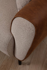 Ecksofa mit Schlaffunktion Links Aren Beige Zimt