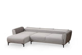 Ecksofa mit Schlaffunktion Links Aren Grey