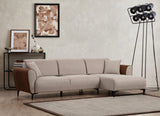 Ecksofa mit Schlaffunktion Rechts Aren Beige Cinnamon