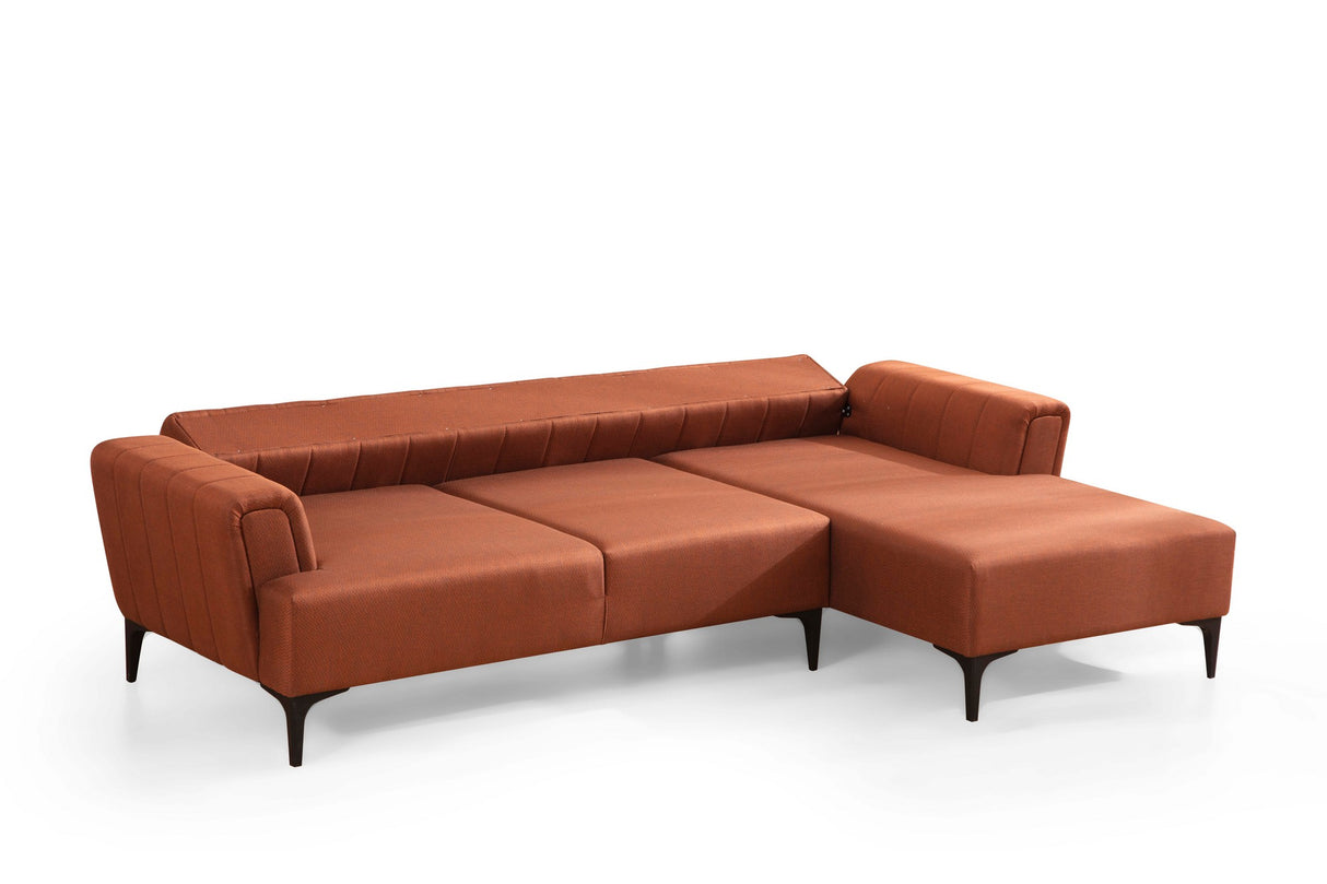 Ecksofa mit Schlaffunktion rechts Hamlet Tile Red