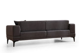 3-Sitzer-Schlafsofa Horizon Dunkelgrau