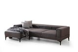 Ecksofa mit Schlaffunktion Left Horizon Dark Grey