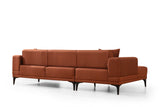 Ecksofa mit Schlaffunktion Left Horizon Tile Red