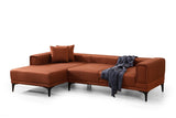 Ecksofa mit Schlaffunktion Left Horizon Tile Red