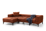 Ecksofa mit Schlaffunktion Left Horizon Tile Red