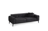 3-Sitzer-Schlafsofa Athena Schwarz