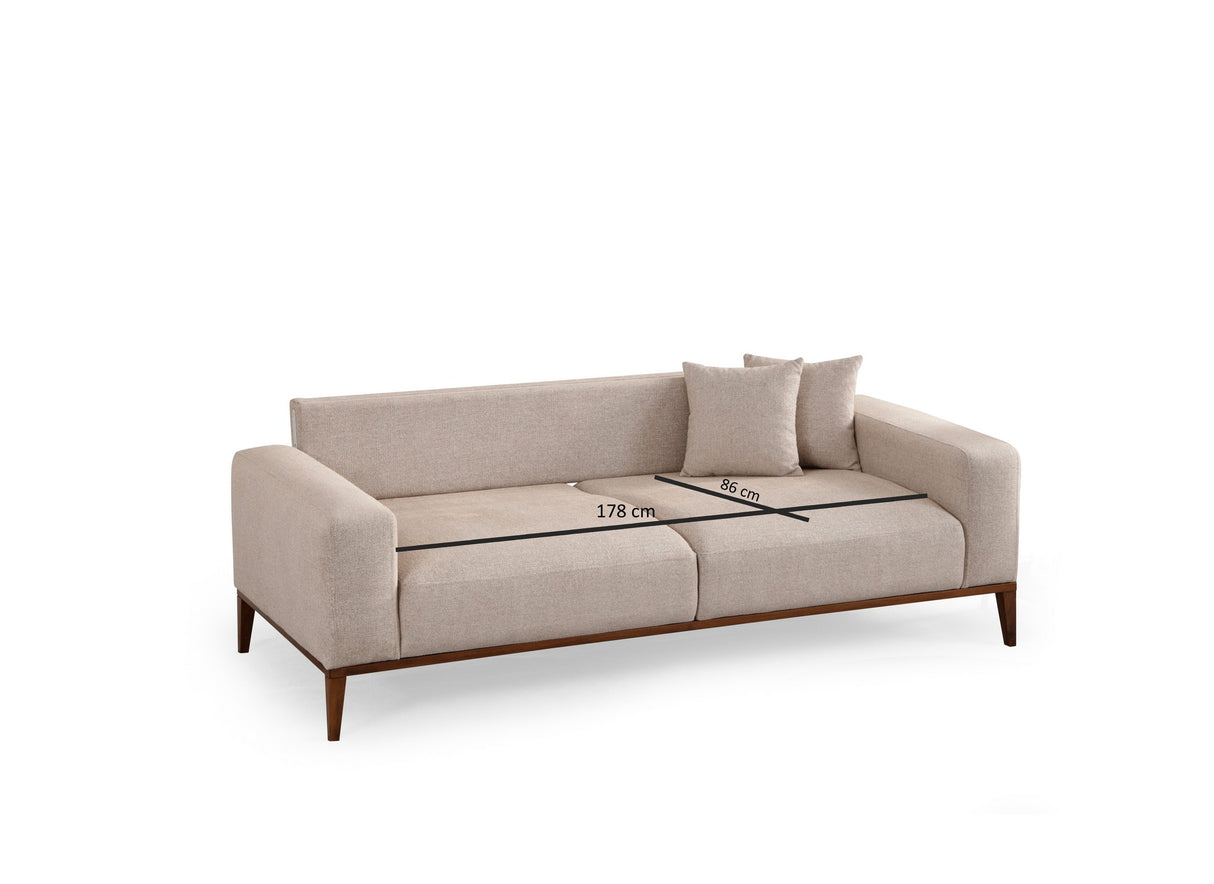 3-Sitzer-Schlafsofa Sinor Beige