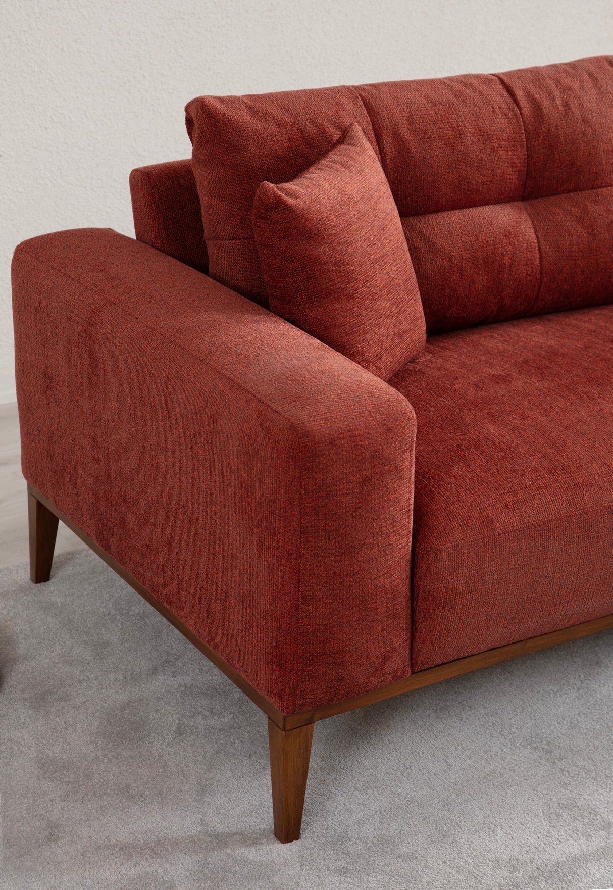 3-Sitzer-Schlafsofa Sinor Tile Red