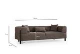 3-Sitzer-Sofa Gio Brown