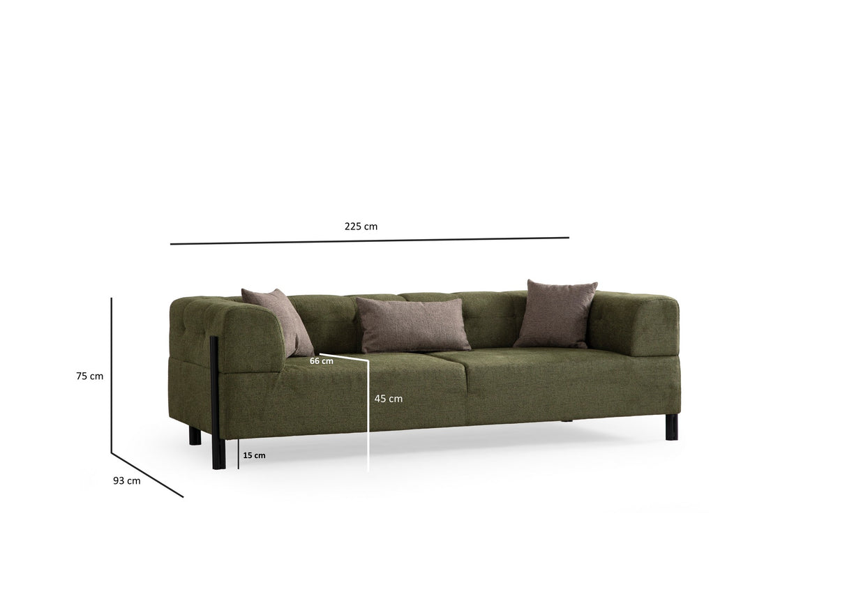 3-Sitzer-Sofa Gio Green