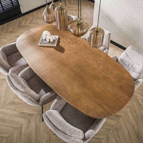 Dänischer ovaler Esstisch Cody aus Mangoholz 180 cm 
