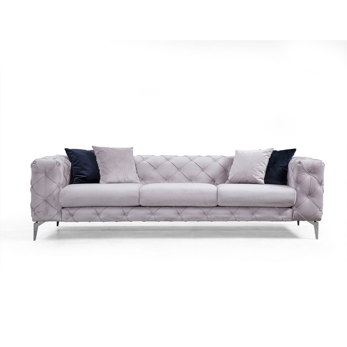 3-Sitzer-Sofa Como Hellgrau