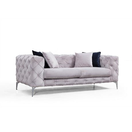 2-Sitzer-Sofa Como Hellgrau