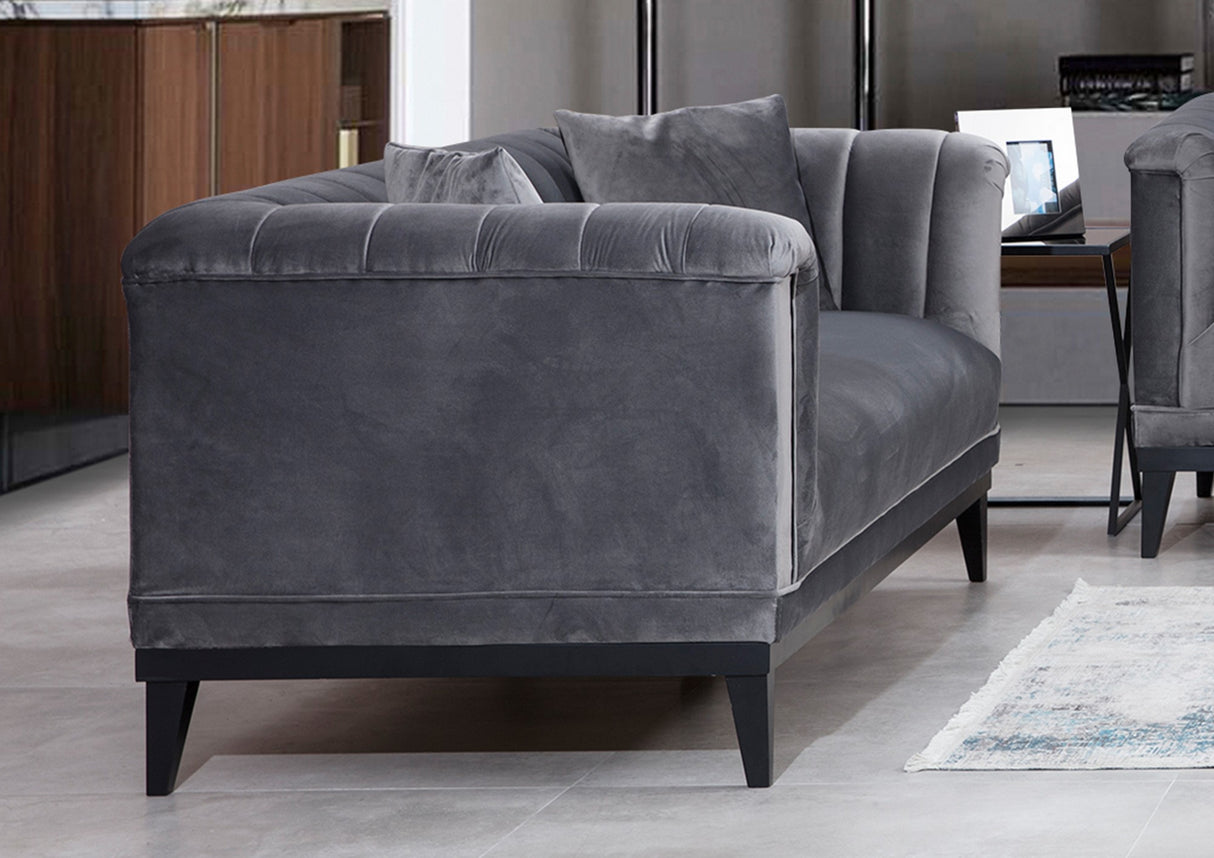 2-Sitzer-Sofa Trendy Dunkelgrau