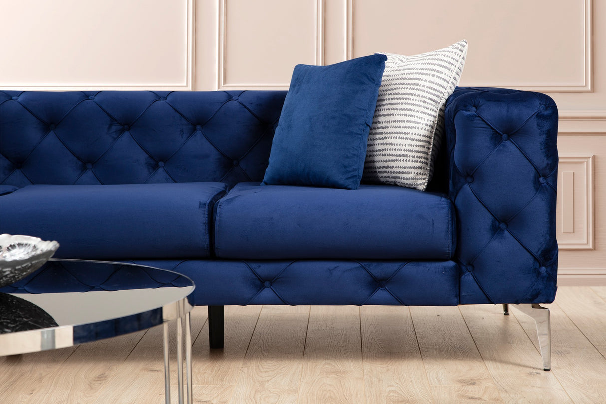 2-Sitzer-Sofa Como Marineblau