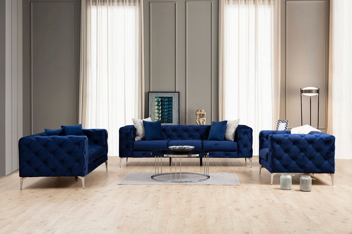 2-Sitzer-Sofa Como Marineblau