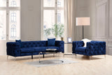 3-Sitzer-Sofa Como Marineblau