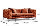 2-Sitzer-Sofa Como Orange