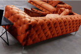 3-Sitzer-Sofa Como Orange