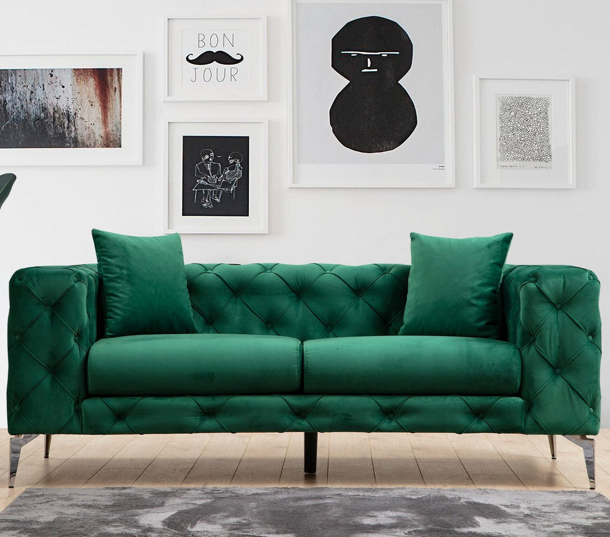 2-Sitzer-Sofa Como Green