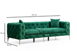 3-Sitzer-Sofa Como Green