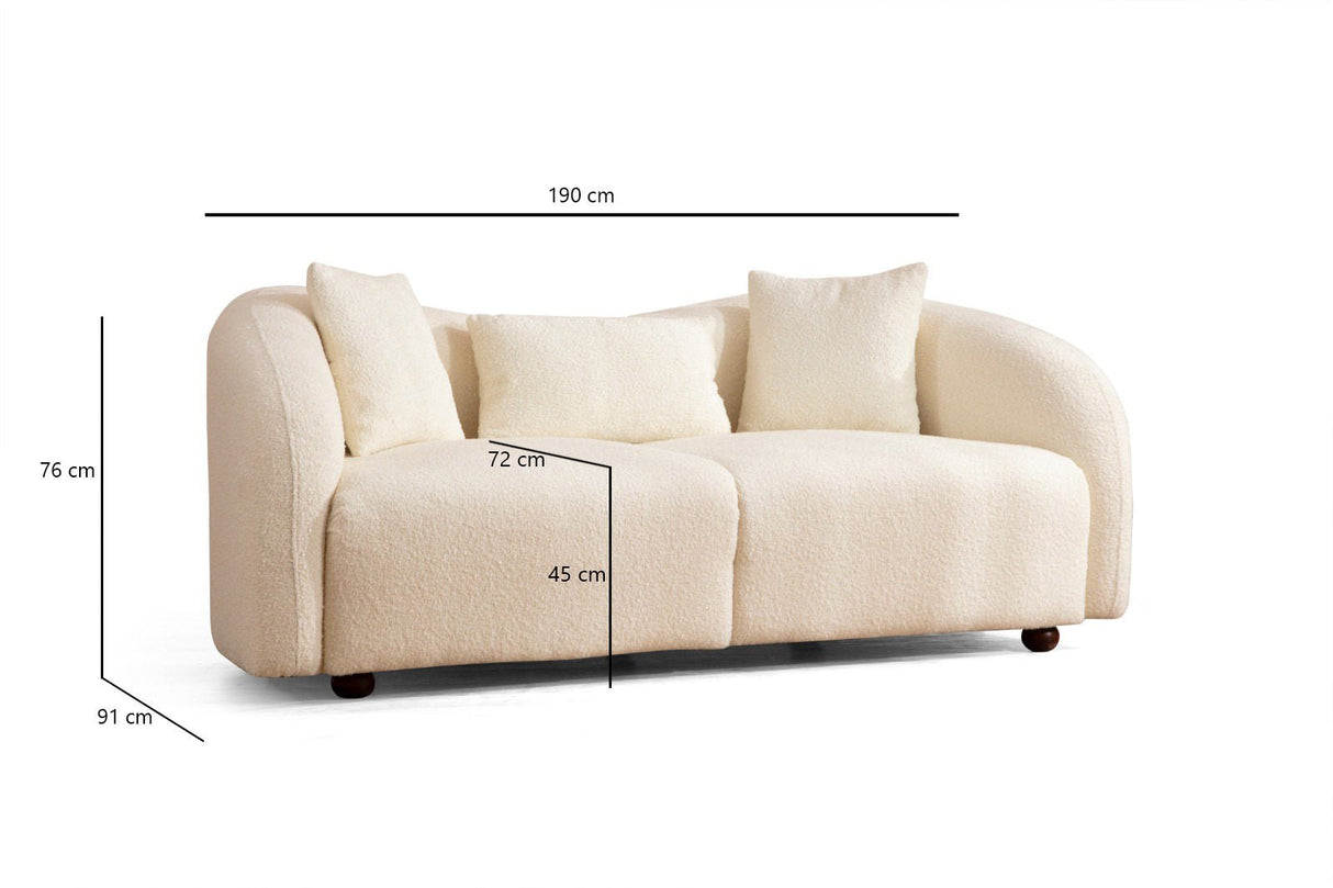 2-Sitzer-Sofa Venedik Creme