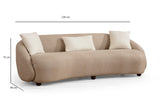 3-Sitzer-Sofa Napoli Cappuccino