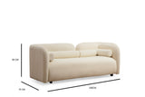 2-Sitzer-Sofa Victoria Creme