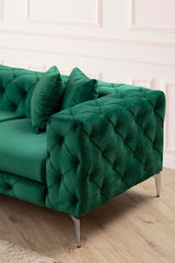 Ecksofa rechts Como Green