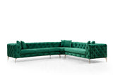 Ecksofa rechts Como Green