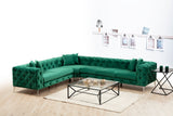 Ecksofa links Como Green