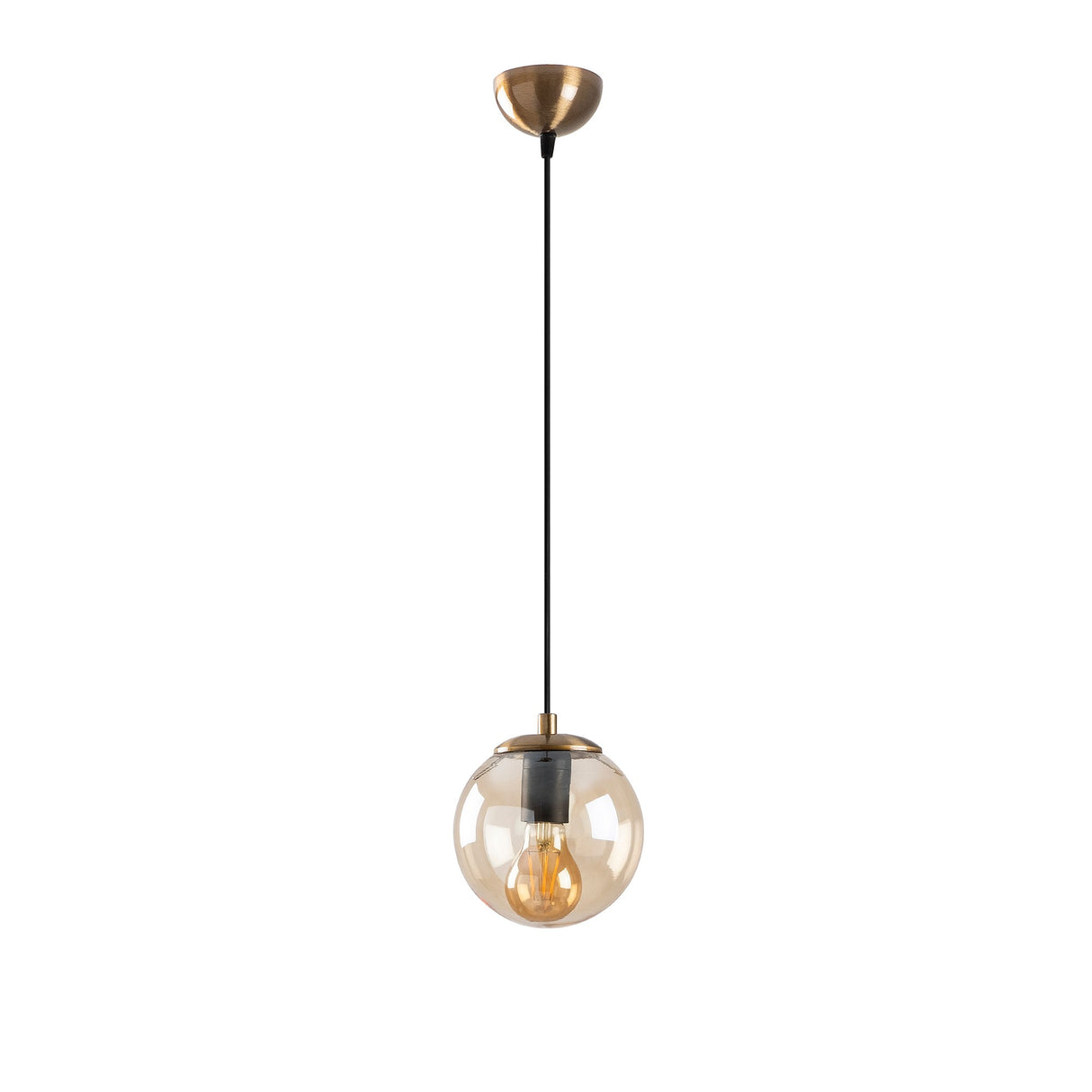 Hanglamp Geel Glas Comet