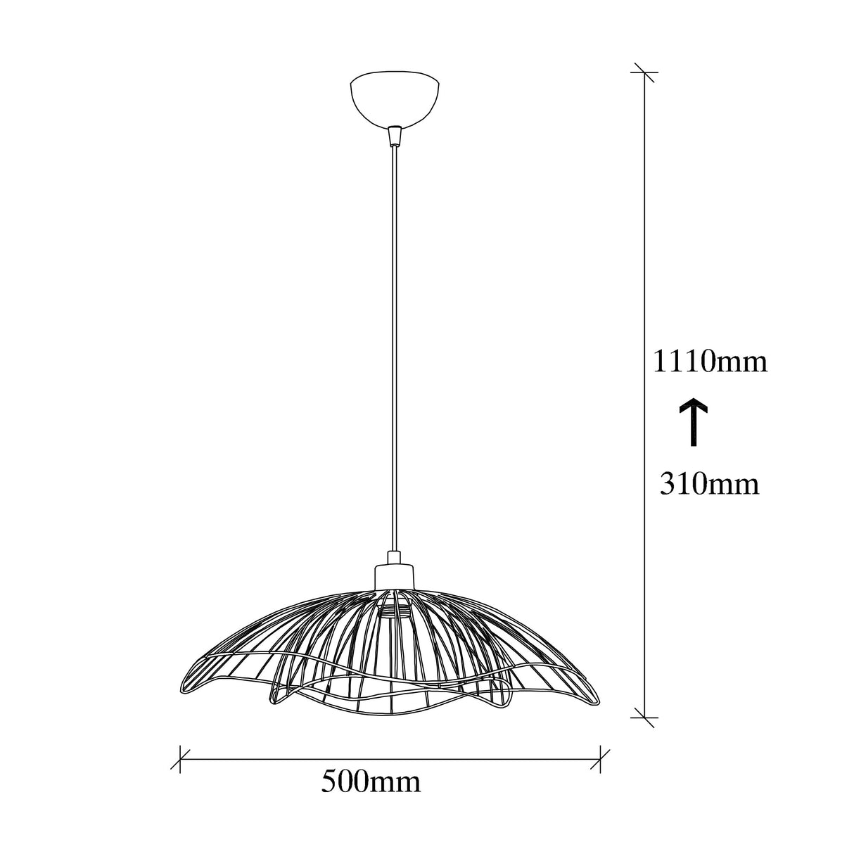 Hanglamp Bronskleurig Metaal Twilight