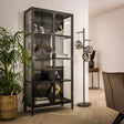 Wandschränke - Vitrine Elias aus Metall mit Glas - Dimehouse