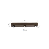 Deckenleuchte Bar 3-Licht - Sienna Brown