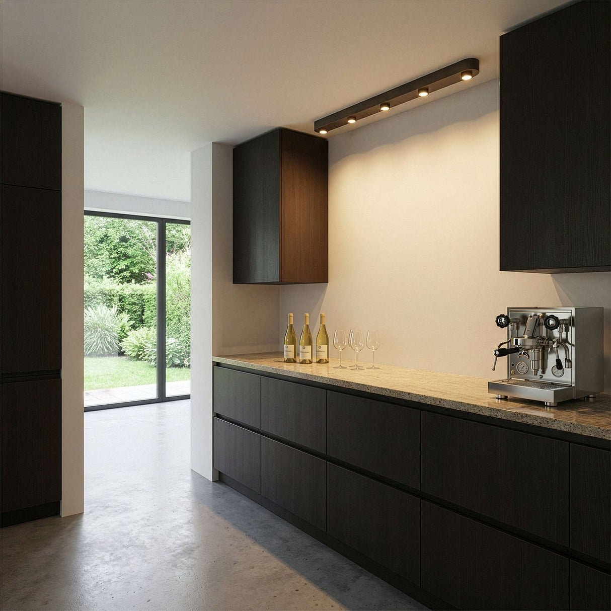Deckenleuchte Bar 5-flammig Sienna Brown