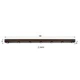 Deckenleuchte Bar 7-flammig Sienna Brown