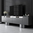TV-Möbel - TV-Möbel Anthrazit Bohem 180x50x30 - Silberner Rahmen - Dimehouse