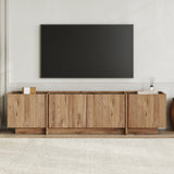 Lowen tv-meubel in eikenlook 180 cm Atlantic Pine en antraciet Gemelamineerd hout