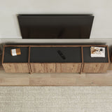 Lowen tv-meubel in eikenlook 180 cm Atlantic Pine en antraciet Gemelamineerd hout