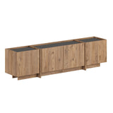 Lowen tv-meubel in eikenlook 180 cm Atlantic Pine en antraciet Gemelamineerd hout