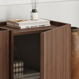 Lowen tv-meubel in Milano walnoot 180 cm Melamine gecoat houtcomposiet