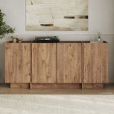 Dorma sidetable in eikenlook 180 cm Atlantic Pine en antraciet Melamine gecoat hout