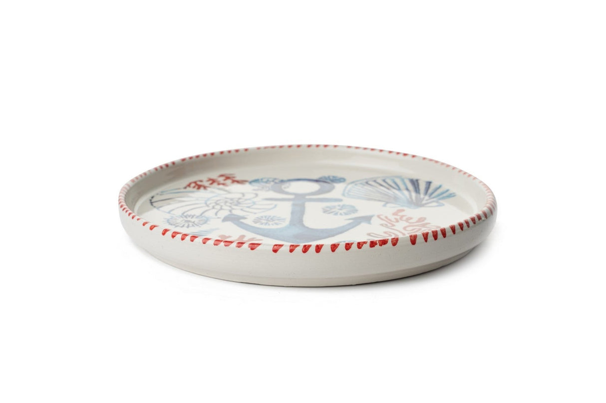 KAHSER14-MARINE Weiß Blau Rot 100 % KERAMIK 6 cm breit