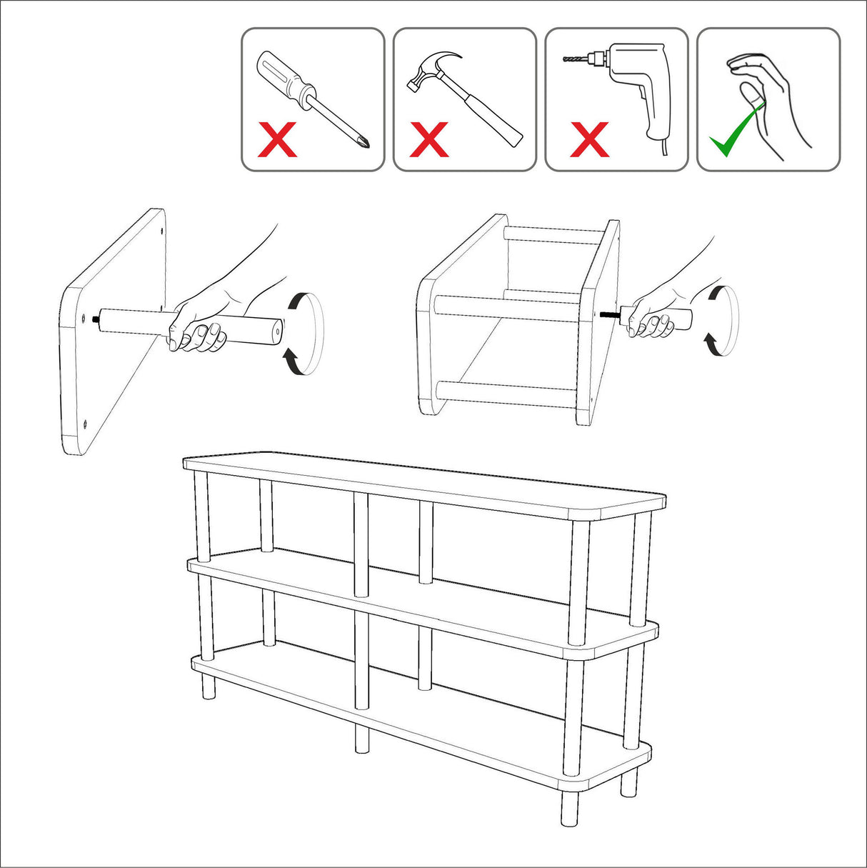 Bücherregal Raca Atlantic Pine Melamin 150x74.9x35 cm