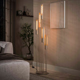 Stehleuchte Judy 5-flammig gestuft beige