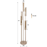 Stehleuchte Judy 5-flammig gestuft beige